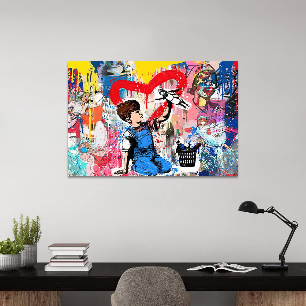 Amazon.co.jp: Banksy グラフィティ ストリートアート 小さな子供